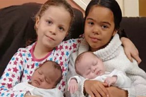 Az anya fekete-fehér ikreknek ad életet, majd hét évvel később még nagyobb meglepetésben lesz része