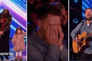 Az apának fogalma sem volt róla, hogy a „Britain’s Got Talent” meghallgatására jelentkezik. Mégis lehengerelte az egész házat.