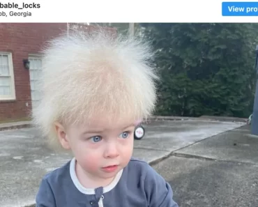 Tökéletesen egyedi kisgyerek okoz örömet a közösségi médiában a “kifésülhetetlen” hajával