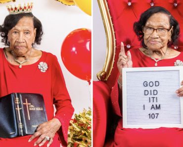 A nagymama a 107. születésnapját ünnepli, és azt mondja, hogy a hosszú életének oka, hogy „azt teszem, amit a Biblia mond nekem.”