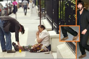 Keanu Reeves kopott cipőket hord és “szégyelli” a pénzt – ehelyett hajléktalanokra és adományokra költi a pénzét