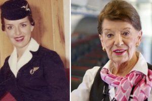 Egy 86 éves nő a világ leghosszabb ideje szolgáló légiutas-kísérője, miután 1957-ben kezdte meg munkáját