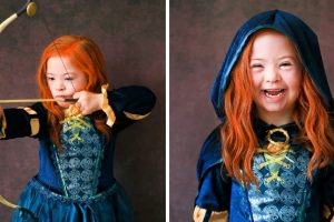 A Down-szindrómás gyerekek kedvenc Disney-figuráikként pózolnak, hogy megünnepeljék a szépség minden formáját