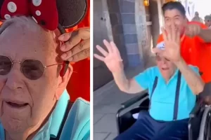 Egy vállalkozó megkérdez egy 100 éves férfit, hogy elmenne-e vele Disneylandbe: elfogadja, és felejthetetlen napot tölt el vele