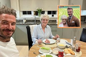 David Beckham megdicsérte az anyukája házi kosztját — Még mindig együtt esznek, főznek és közös hobbijuk van a „csodálatos anyukájával”