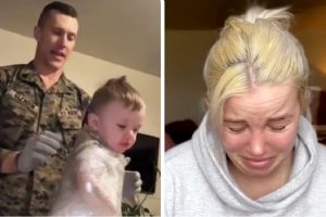 A rendőrség elveszi a fiút a szülőktől, miután anya videót tett közzé apáról, aki játszik vele