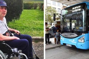 A sofőr minden utasát leszállítja a buszáról, mert nem csináltak helyet a kerekesszékes férfinak