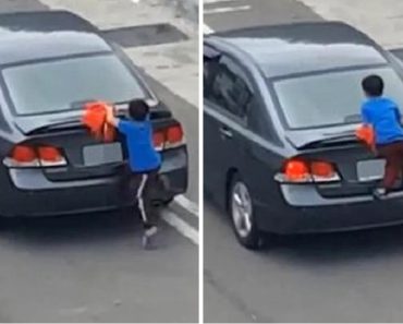 A kisfiú az anyja autójába kapaszkodik, könyörögve, hogy ne hagyja magára: „Nem csinálom meg még egyszer!”