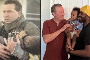 A Tűzoltó egy érzelmes találkozás során újra találkozik annak az férfinak a fiával, akit 23 évvel ezelőtt megmentett egy tűzből