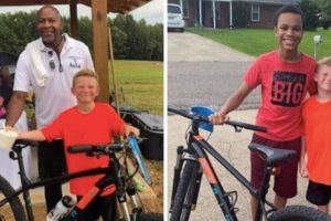 Egy 9 éves fiú 1000 dolláros kerékpárt ajándékoz a barátjának, akinek nem volt