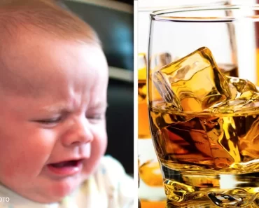 A 6 hónapos babának jön a foga, és elviszik a nagymamához: whiskyt ad neki