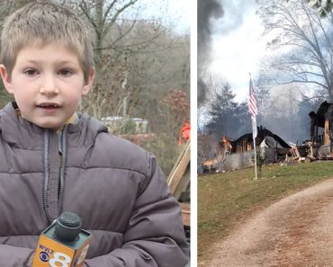A vakmerő 7 éves gyermek bemászik a lángoló házba, hogy megmentse a kis húgát.