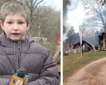 A vakmerő 7 éves gyermek bemászik a lángoló házba, hogy megmentse a kis húgát. A vakmerő 7 éves gyermek bemászik a lángoló házba, hogy megmentse a kis húgát.