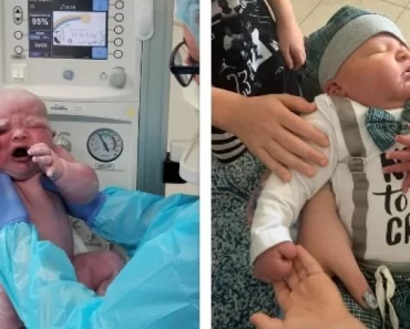 Az Egyesült Államokban egy anya 6,4 kg-os babát szült. Az Egyesült Államokban egy anya 6,4 kg-os babát szült.